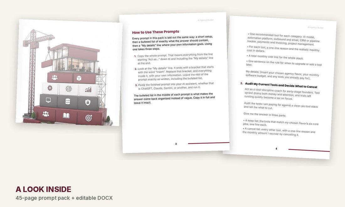 Inside the AI Agency Builder prompt pack
